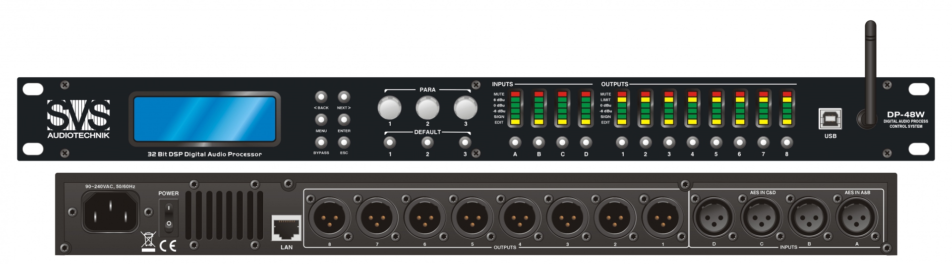 SVS Audiotechnik DP-48W Цифровой процессор: 4 входа 8 выходов в Лакинске