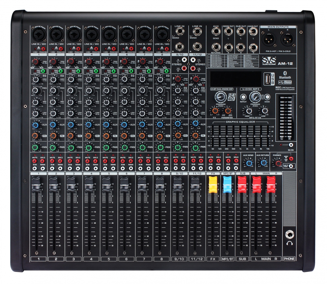 SVS Audiotechnik mixers AM-12 Микшерный пульт аналоговый, 12-канальный в Лакинске