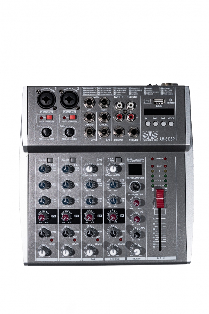 SVS Audiotechnik mixers AM-6 DSP Микшерный пульт аналоговый, 6-канальный SVS Audiotechnik mixers в Лакинске