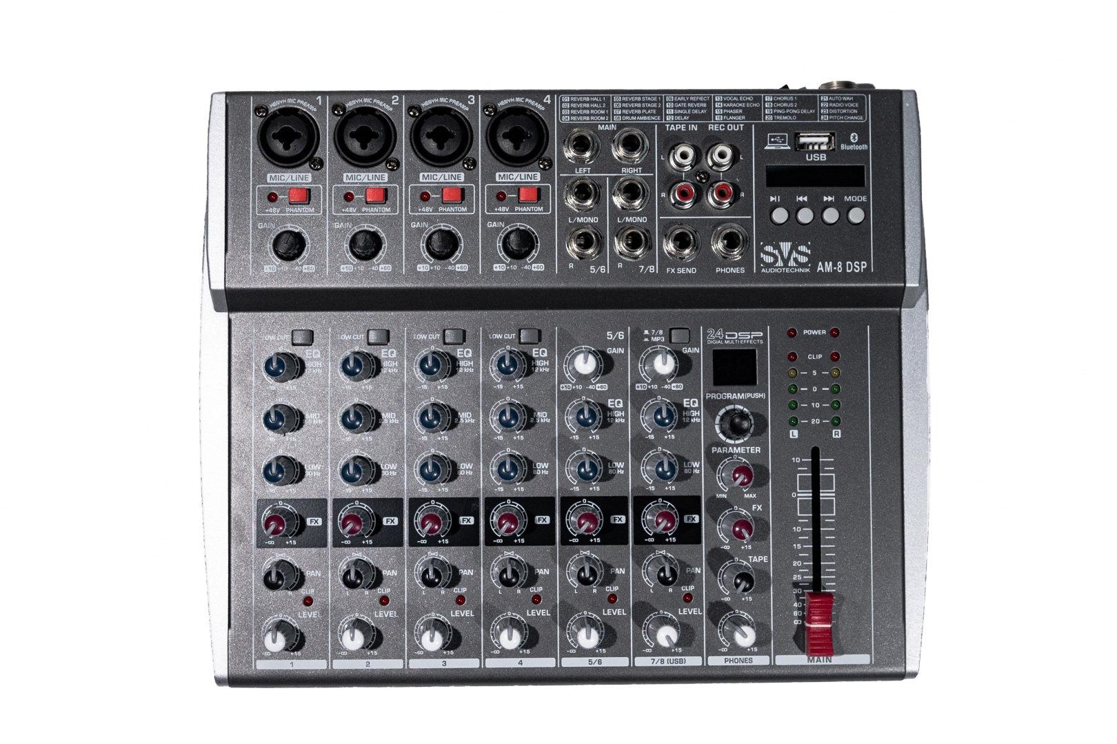 SVS Audiotechnik mixers AM-8 DSP Микшерный пульт аналоговый, 8-канальный в Лакинске
